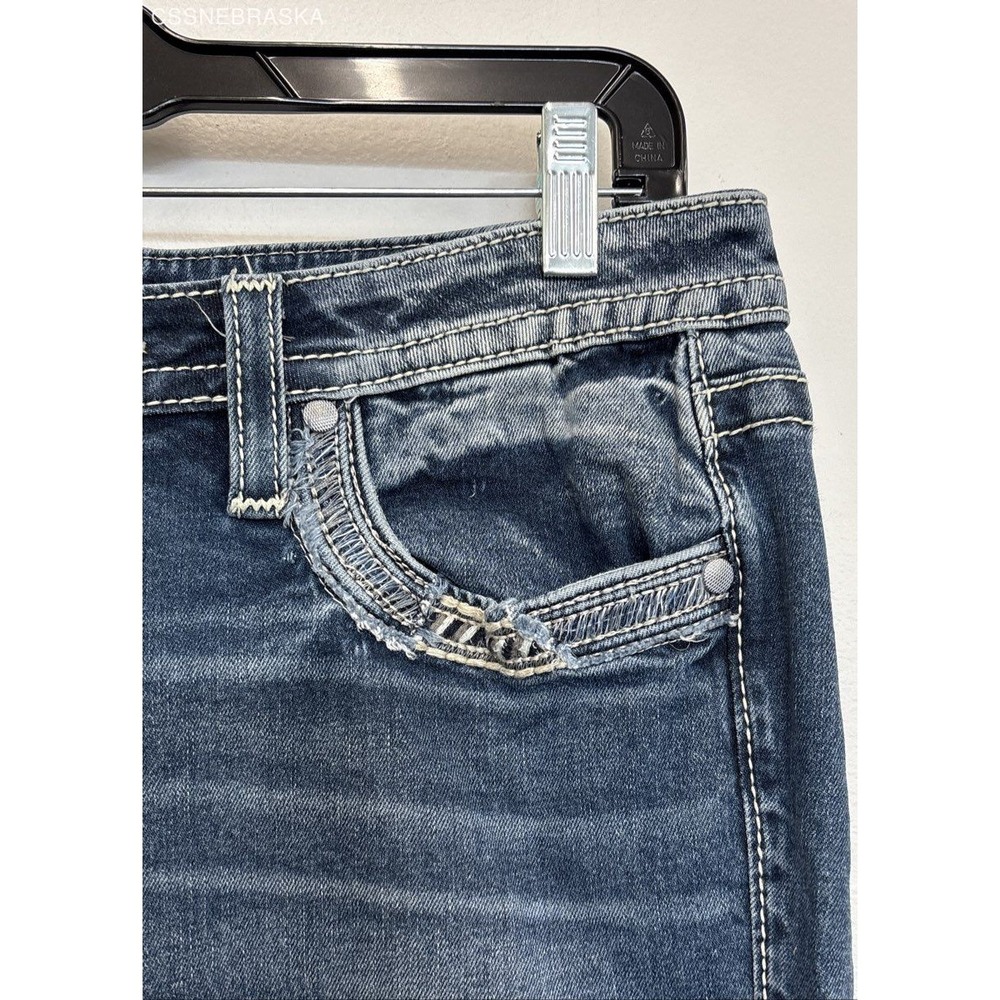 Vigoss Blue Jeans Womens Capri Heritage Fit - Size‎ S7/8 L27 - Picture 2 of 10